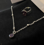 Coffret Argenté Collier & Bague