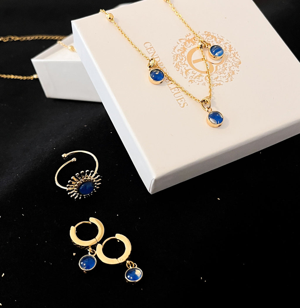 Coffret Collier, Boucles & Bague