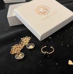 Coffret Boucles & Bague Noir de Vigne