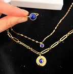 Coffret Bleu Collier & Bague