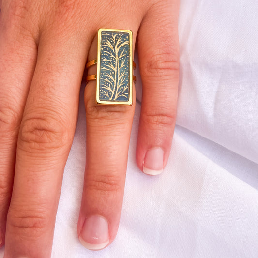 Bague Diapré