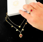 Coffret Collier Double & Bague