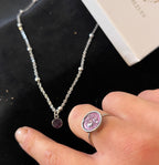 Coffret Argenté Collier & Bague