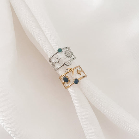 Bague Déméter (argentée & dorée)