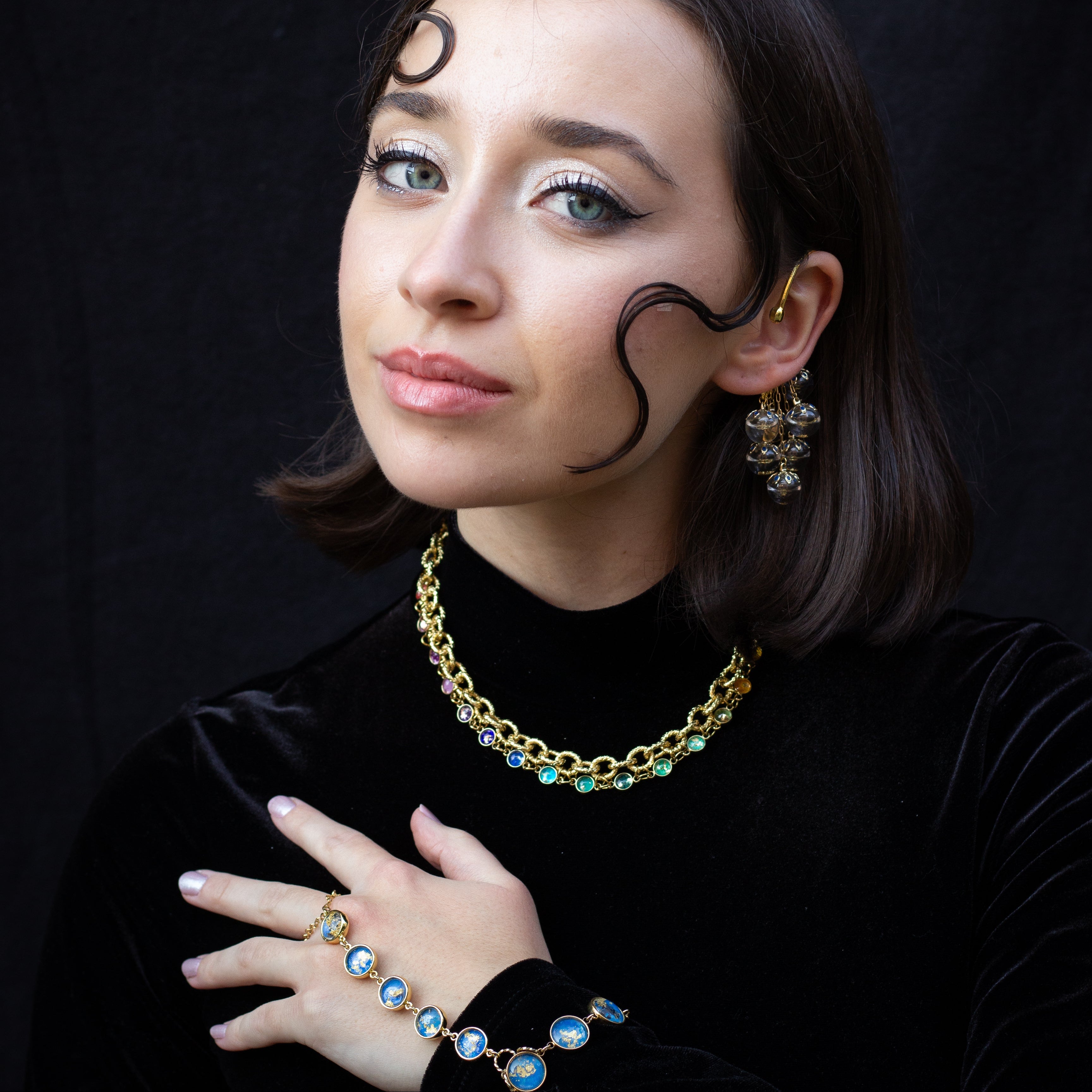 Bijou d'oreille Poseidon