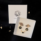 Coffret Boucles & Bague Noir de Vigne