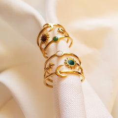 Bague Déméter (argentée & dorée)